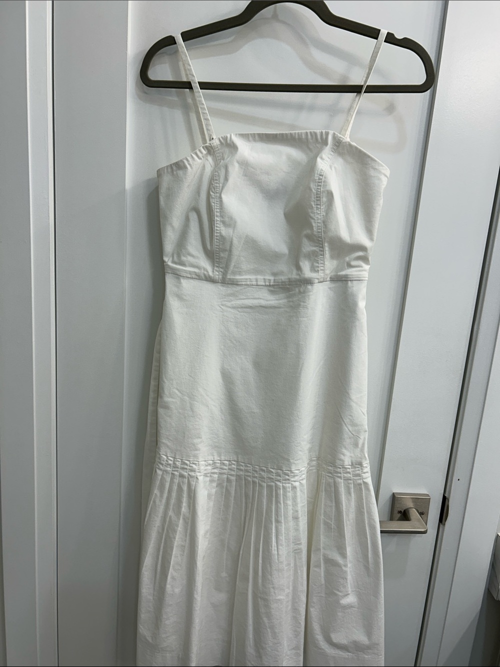 Banana Republic White Spaghetti-Strap Maxi Dress